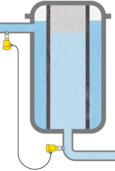 Differential pressure measurement for filter monitoring 