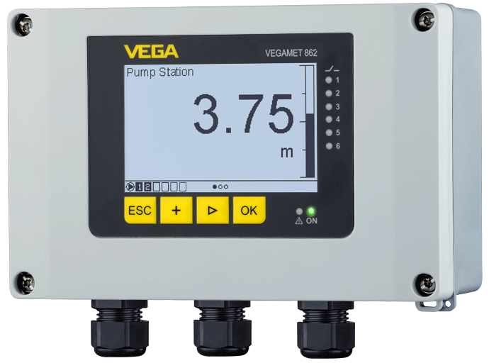 VEGAMET 862 - Robust controller and display instrument for level sensors